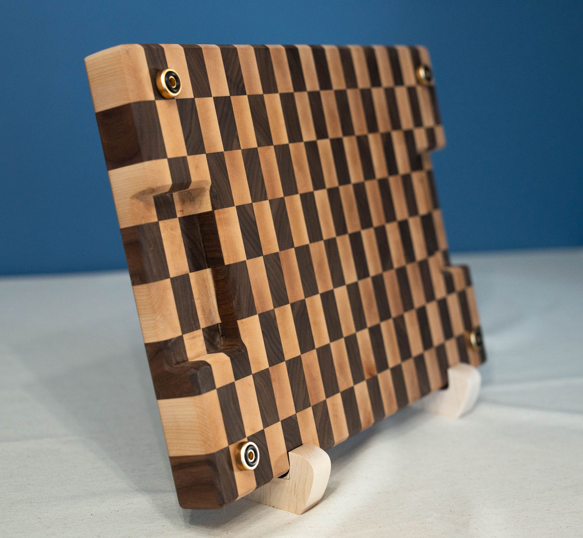 Walnut and Maple End-Grain Cutting Board