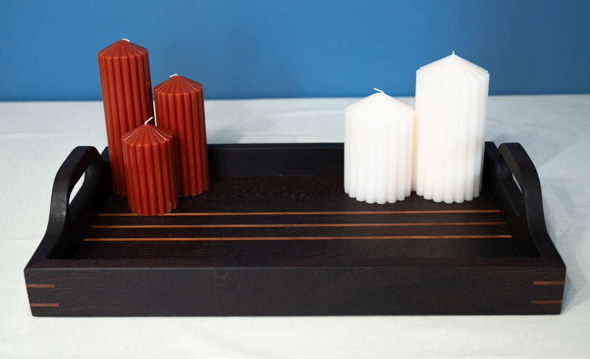 Wenge and Mahogany Serving Tray