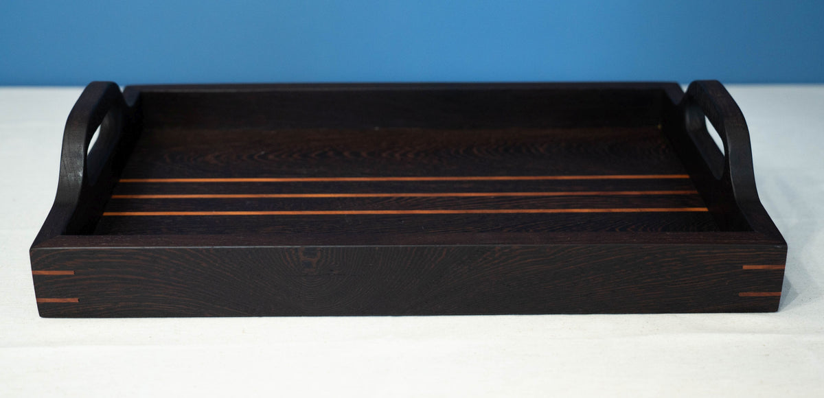 Wenge and Mahogany Serving Tray