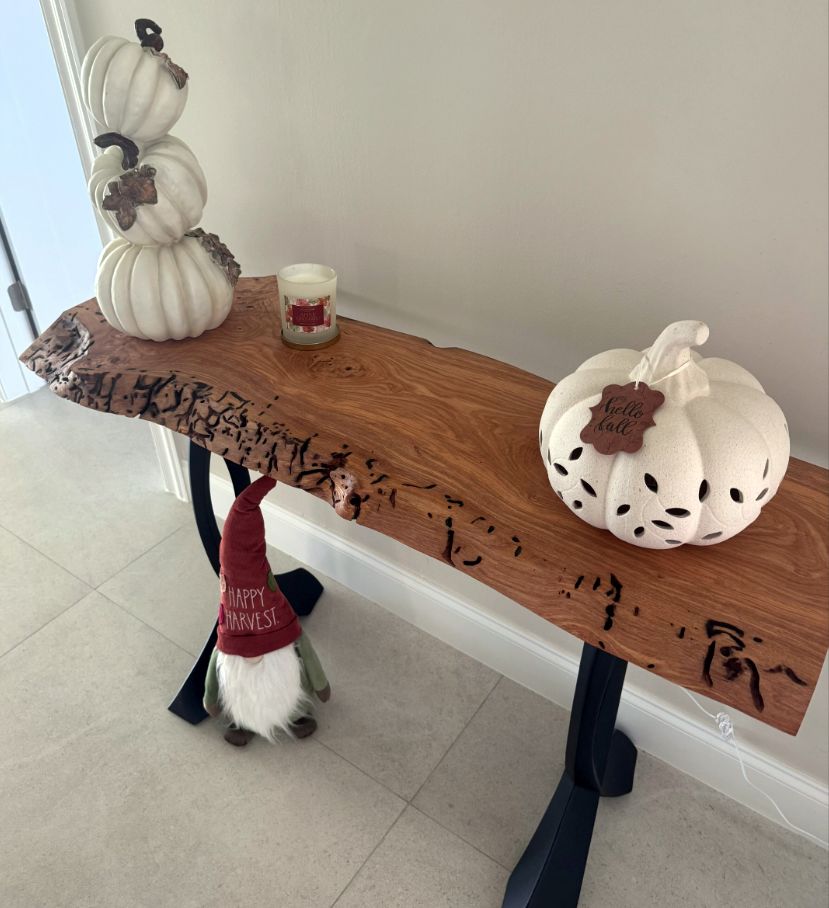 Live Edge Console Table